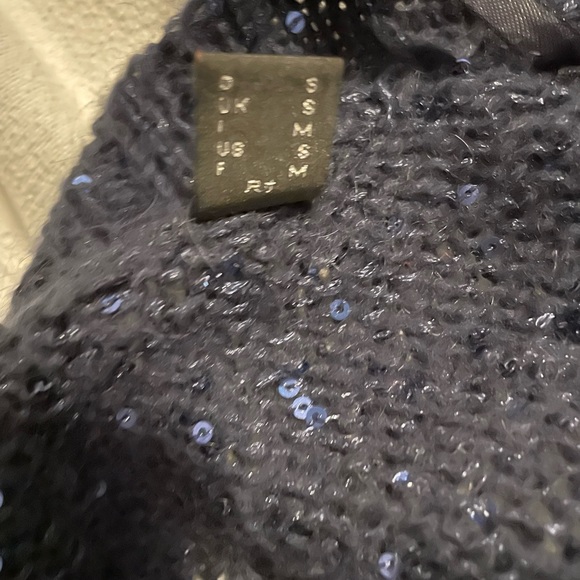 Espirit navy sweater:tunic with sparkle - Picture 4 of 4